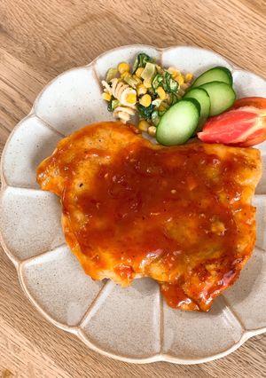 チキンステーキ＊ハニーケチャップソース-レシピのメイン写真