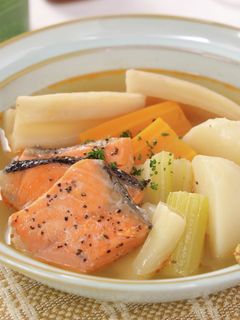 鮭と冬野菜のポトフ-レシピのメイン写真