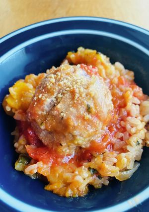 炊飯器でワンプレートミートボール♡-レシピのメイン写真