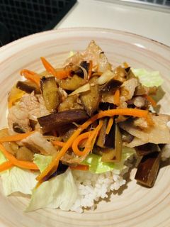 たっぷり野菜と豚バラの酢照り焼き♪-レシピのメイン写真