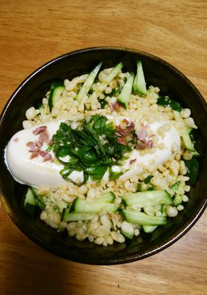 我が家の丼 たぬき冷やっこ丼-レシピのメイン写真