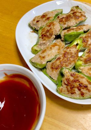 ピーマンの肉詰め^^-レシピのメイン写真
