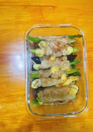 ナスアスパラチーズ肉巻き-レシピのメイン写真