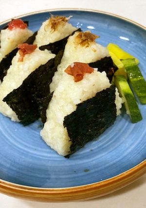 防災食 お湯ポチャ「米不要の塩むすび」-レシピのメイン写真