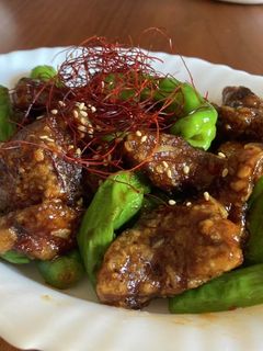 豚レバーとピーマンの甘辛炒め-レシピのメイン写真