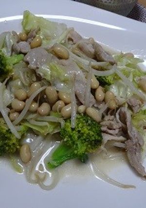 豚肉とキャベツちゃんぽん風炒め-レシピのメイン写真
