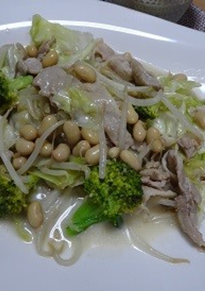 豚肉とキャベツちゃんぽん風炒め-レシピのメイン写真