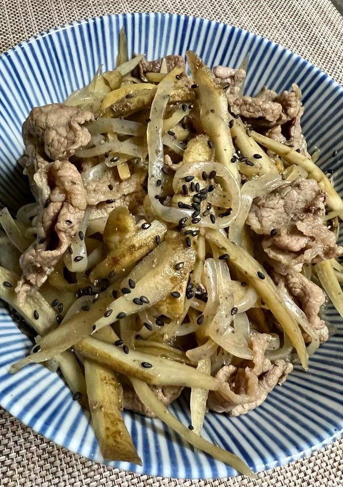 牛肉、ごぼうのしぐれ煮。簡単！-レシピのメイン写真