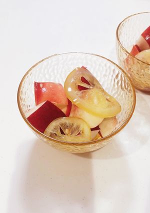 桃&レモンのコンポート-レシピのメイン写真
