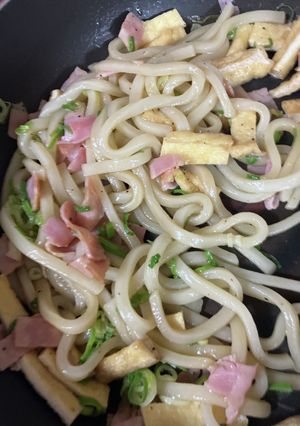 ベーコン油揚げオガタうどん-レシピのメイン写真
