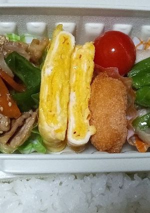 8/24生姜焼きと、鶏塩アスパラ焼き弁当-レシピのメイン写真