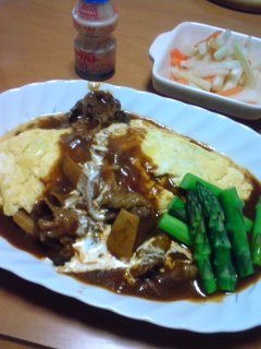 お豆腐とキャベツのオムレツ-レシピのメイン写真