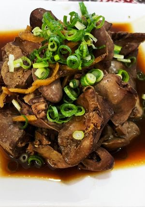 鶏肉の肝で甘辛煮-レシピのメイン写真
