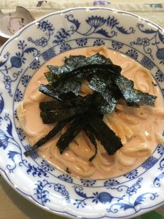 簡単明太子のクリームパスタ-レシピのメイン写真