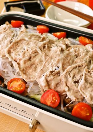 ホットプレートでマロニー蒸ししゃぶ-レシピのメイン写真