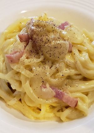 カルボナーラうどん-レシピのメイン写真