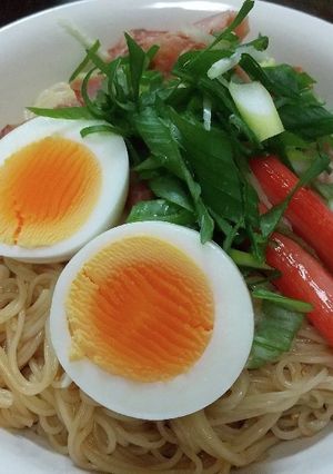 油そば風そうめん-レシピのメイン写真