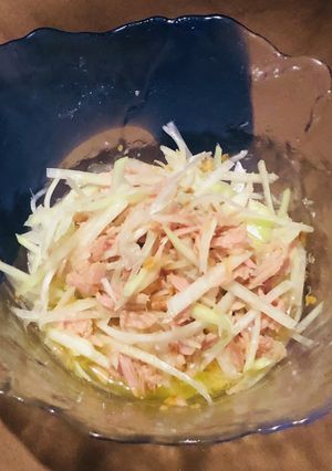ずぼらの簡単　青パパイヤとツナのサラダ-レシピのメイン写真
