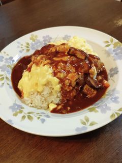 炊飯器ピラフのとろとろオムライス-レシピのメイン写真