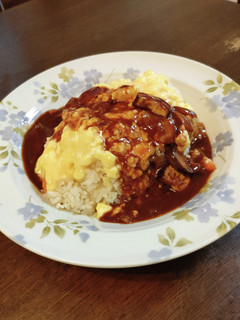 炊飯器ピラフのとろとろオムライス-レシピのメイン写真