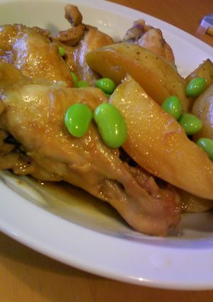 手羽元とじゃが芋の煮物＊もちもち-レシピのメイン写真