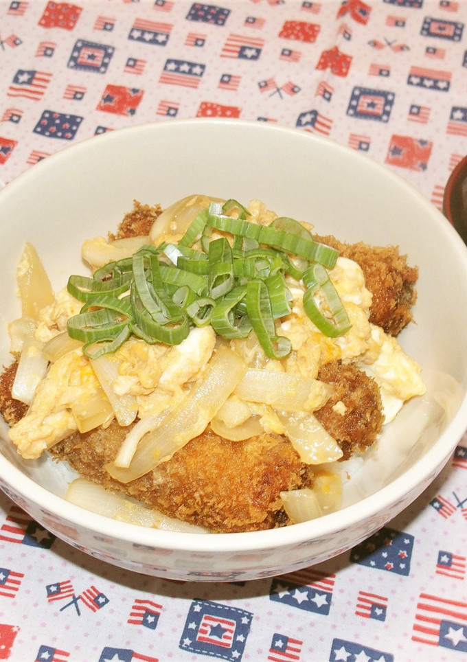 我が家の丼☆ちくわの肉巻きカツ丼-レシピのメイン写真
