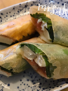 大葉と豆腐の明太チーズ春巻き☆-レシピのメイン写真