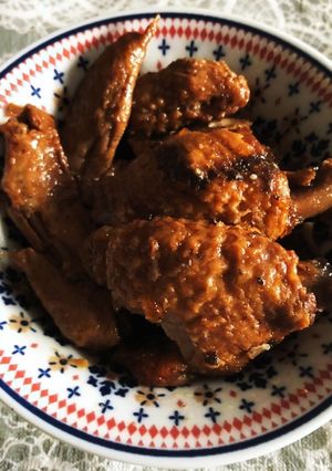 ガッツリ手羽先のニンニク風味のコーラ煮-レシピのメイン写真