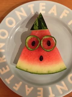 終わりゆく夏・・・メガネのスイカ君-レシピのメイン写真