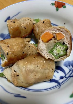 オクラの肉巻き-レシピのメイン写真