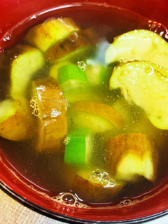 茄子とオクラの生姜あっさりスープ -レシピのメイン写真