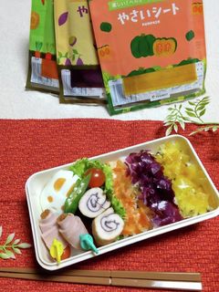 3色やさいシート弁当(ベジート)-レシピのメイン写真