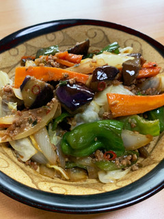 ピリ辛挽肉野菜炒め-レシピのメイン写真