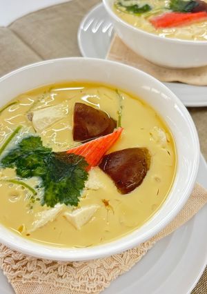 たんぱく質強化！くずし豆腐の茶わん蒸し-レシピのメイン写真