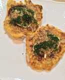 お好み焼き粉で、「出西しょうが」ねぎ焼き