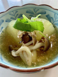 お鍋一つで冬瓜としめじの鶏そぼろ煮♡-レシピのメイン写真