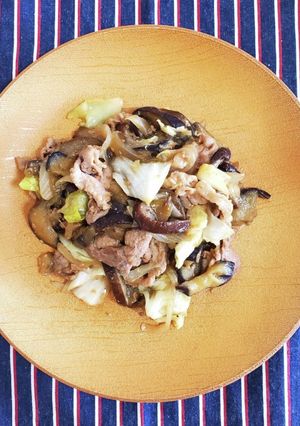 ご飯すすむ！豚と野菜の味噌炒め！！-レシピのメイン写真