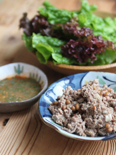 ひき肉納豆包んでビールぅ~(パパレシピ)-レシピのメイン写真