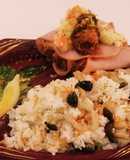 «しめじベビースターラーメン混ぜご飯»