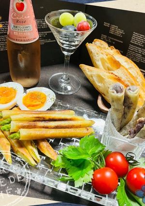 シンプル!アスパラのスティック春巻き♪-レシピのメイン写真