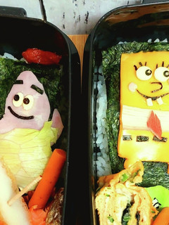 キャラ弁当 ☆スポンジボブ&パトリック☆-レシピのメイン写真