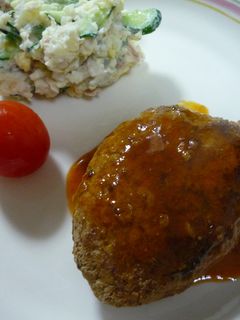 野菜炒めません!煮込みハンバーグ!-レシピのメイン写真