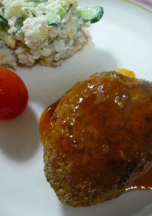 野菜炒めません！煮込みハンバーグ！-レシピのメイン写真