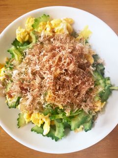 ゴーヤと炒り卵のシンプル一品-レシピのメイン写真