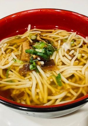 防災食　お湯ポチャ「小麦無の　うどん風」-レシピのメイン写真