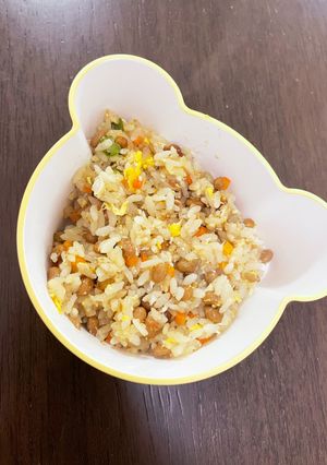 5分で完成！完了期〜納豆チャーハン-レシピのメイン写真