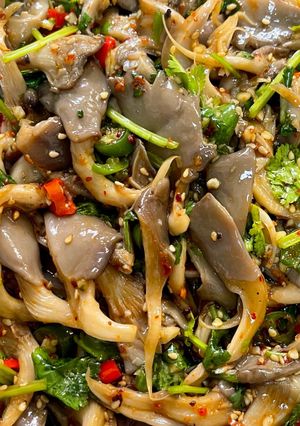究極の食前の神様ヒラタケのあえもの-レシピのメイン写真