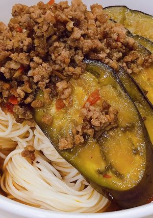 ピリ辛なすそうめん-レシピのメイン写真