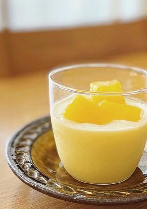 缶詰マンゴーでとろけるマンゴープリン-レシピのメイン写真