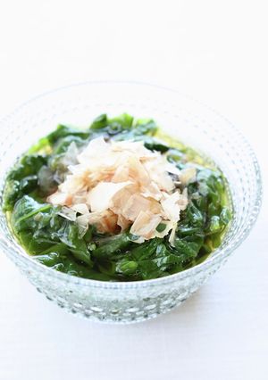 簡単に美味しい【ツルムラサキのお浸し】-レシピのメイン写真